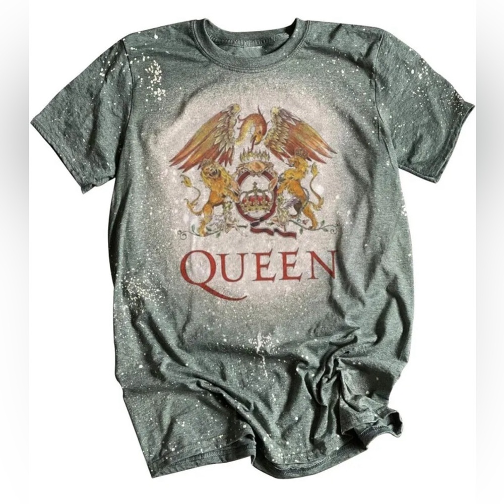 Queen Vintage Style Rock Band Retro Graphic T-shirt Size Small